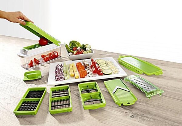 12pcs Multifunctional Vegetable Chopper Handle Food Grate Food Chopper Vegetable Slicer Dicer Cut Kitchen Gadgets - Image 7