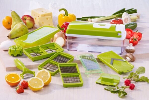 12pcs Multifunctional Vegetable Chopper Handle Food Grate Food Chopper Vegetable Slicer Dicer Cut Kitchen Gadgets - Image 6