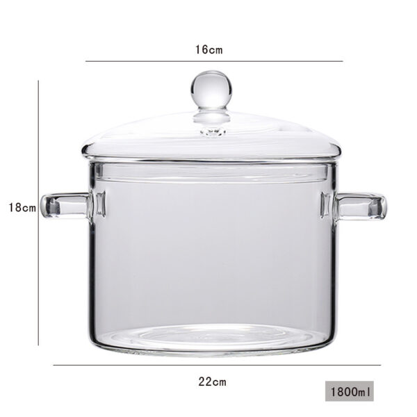 Glass Pot Stove Pot Kitchen Transparent Mini Soup Pot Stove Stove Cooking Tools Accessories - Image 10