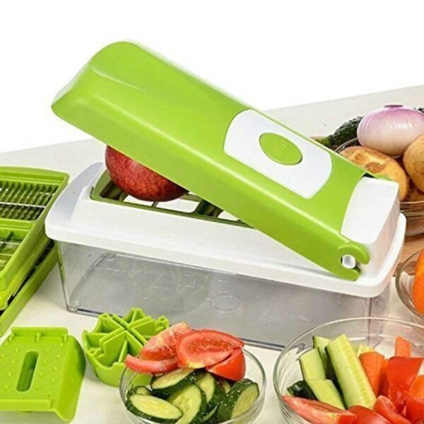 12pcs Multifunctional Vegetable Chopper Handle Food Grate Food Chopper Vegetable Slicer Dicer Cut Kitchen Gadgets - Image 10