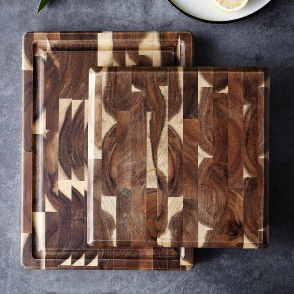 Kitchen Household Parquet Solid Wood Cutting Board - Image 9