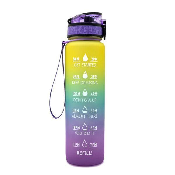 1L Tritan Water Bottle With Time Marker Bounce Cover Motivational Water Bottle Cycling Leakproof Cup For Sports Fitness Bottles - Image 10