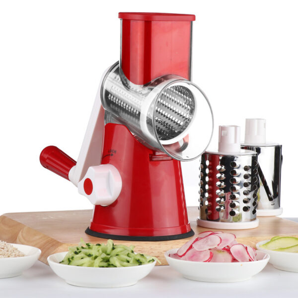 Food Processor Vegetable Chopper Kitchen Roller Gadgets Tool Vegetable Cutter Round Slicer Graters Potato Carrot Cheese Shredder - Image 3