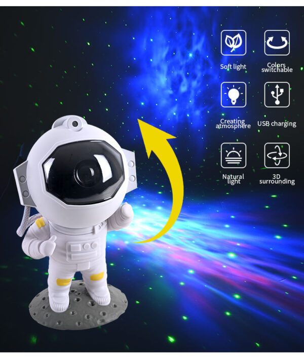 Galaxy Star Projector Starry Sky Night Light Astronaut Lamp Home Room Decor Decoration Bedroom Decorative Luminaires Gift - Image 10