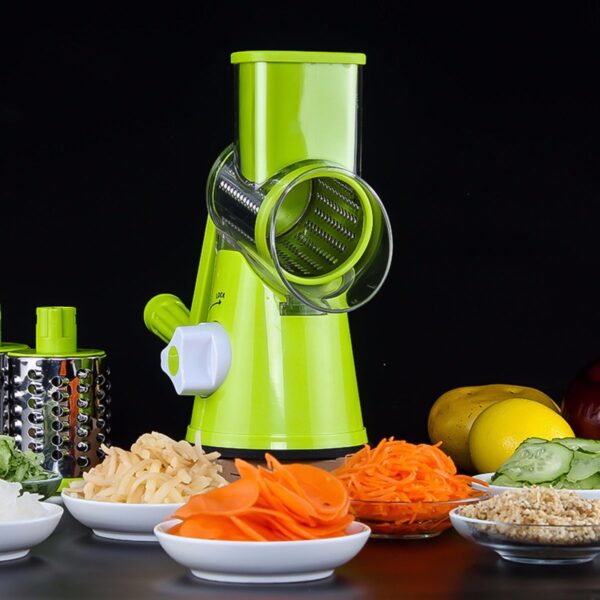 Vegetable Cutter Round Mandoline Slicer Potato Julienne Carrot Grater Cheese - Image 7