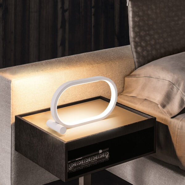 Usb Plug-In Lamp Oval Acrylic Lamp Touch Control Dimmable Modern Simple Creative Night Lamp Bedside Reading Lamp Desk Table Led - Image 3