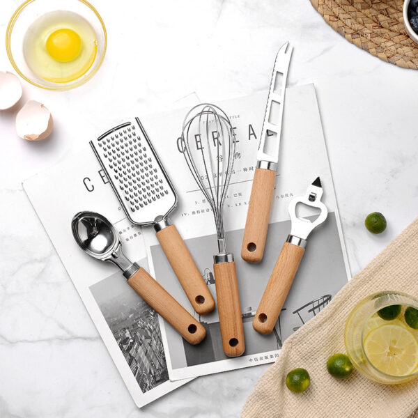 Creative Kitchen Gadget Wooden Handle - Image 3