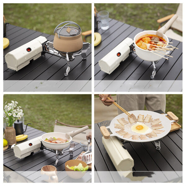 Camping Gas Stove Portable Folding Cassette Stove Outdoor Hiking BBQ Travel Cooking Grill Cooker Gas Burner Food Heating Tool Kitchen Gadgets - Image 9