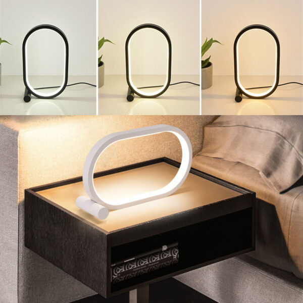 Usb Plug-In Lamp Oval Acrylic Lamp Touch Control Dimmable Modern Simple Creative Night Lamp Bedside Reading Lamp Desk Table Led - Image 2