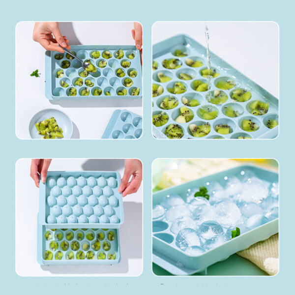 Ice Tray 3D Round Ice Molds Home Bar Party Use Round Ball Ice Cube Makers Kitchen DIY Ice Cream Moulds - Image 5