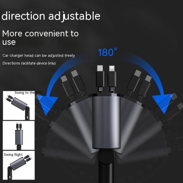 Metal Car Charger 100W Super Fast Charging Car Cigarette Lighter USB And TYPE-C Adapter - Image 3